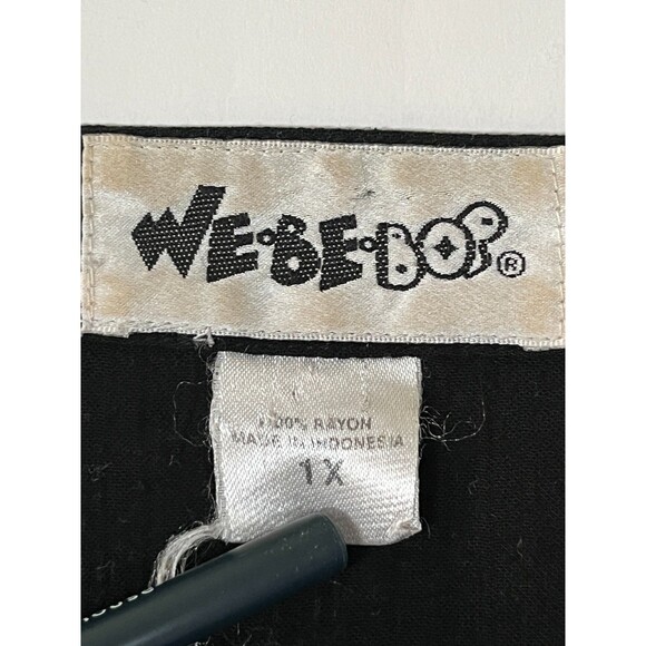 We Be Bop Shirt Womens Size 1X Vintage Dolman Sleeve Patchwork Artsy Eclectic - Picture 2 of 7